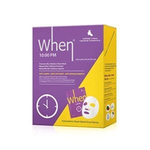 Anti-Aging Bio-Cellulose Facial Sheet Mask – When Beauty 10PM Face Premium Korean Skincare Moisturizing Texture Improvement Fine Lines Wrinkles Reduce For All Skin Types (12 pcs set) Anti-Aging Bio-Cellulose Facial Sheet Mask – When Beauty 10PM Face Premium Korean Skincare Moisturizing Texture Improvement Fine Lines Wrinkles Reduce For All Skin Types (12 pcs set)