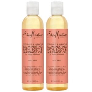 SheaMoisture Body Oil with Coconut & Hibiscus for Bath and Shower, Coconut Massage Oil & Coconut Body Oil, Shea Moisture Body Oil with Hibiscus Flower Extracts (2 Pack, 8 Oz Ea) SheaMoisture Body Oil with Coconut & Hibiscus for Bath and Shower, Coconut Massage Oil & Coconut Body Oil, Shea Moisture Body Oil with Hibiscus Flower Extracts (2 Pack, 8 Oz Ea)