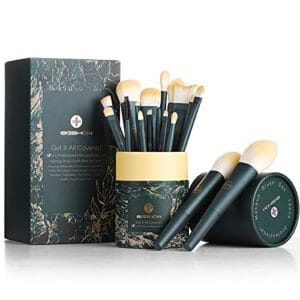 EIGSHOW Makeup Brushes 18pcs Professional Makeup Brush Travel Set with Eco Cylinder 2Cups Holder, Premium Synthetic Foundation Powder Concealer Blush Blending Eye Lip Brush Kit – Cruelty Free EIGSHOW Makeup Brushes 18pcs Professional Makeup Brush Travel Set with Eco Cylinder 2Cups Holder, Premium Synthetic Foundation Powder Concealer Blush Blending Eye Lip Brush Kit – Cruelty Free