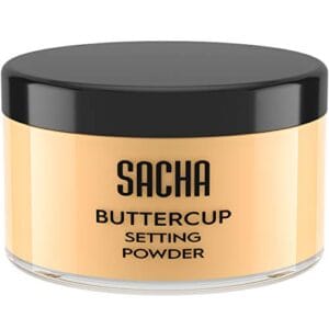 Sacha BUTTERCUP Setting Powder Makeup 1.75 Oz. Translucent Setting Powder for Oily Skin Finishing Powder Loose Powder Makeup Blurring Powder Blurs Fine Lines and Pores For Medium to Dark Skin Tones Sacha BUTTERCUP Setting Powder Makeup 1.75 Oz. Translucent Setting Powder for Oily Skin Finishing Powder Loose Powder Makeup Blurring Powder Blurs Fine Lines and Pores For Medium to Dark Skin Tones