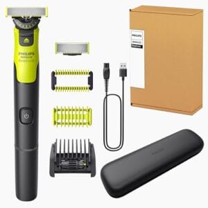 Philips Norelco OneBlade 360 with Connectivity Hybrid Face + Body, Electric Beard Trimmer, Shaver & Body Groomer with 360 Blade Tech, 1×360 Blade, 5-in-1 Comb, Body Kit, Travel Case, QP4631/90 Philips Norelco OneBlade 360 with Connectivity Hybrid Face + Body, Electric Beard Trimmer, Shaver & Body Groomer with 360 Blade Tech, 1×360 Blade, 5-in-1 Comb, Body Kit, Travel Case, QP4631/90