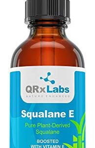 QRxLabs Pure Plant-Based Squalane Oil with Vitamin E (2 oz) – Organic ECOCERT/USDA Certified Squalane from Sugarcane – Moisturizer for Face, Body, Skin & Hair QRxLabs Pure Plant-Based Squalane Oil with Vitamin E (2 oz) – Organic ECOCERT/USDA Certified Squalane from Sugarcane – Moisturizer for Face, Body, Skin & Hair