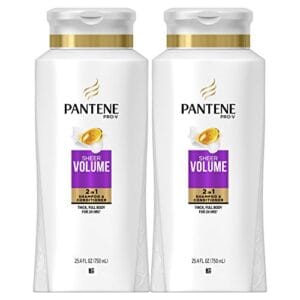 Pantene, Shampoo and Conditioner 2 in 1, Pro-V Sheer Volume for Fine Hair, 25.4 fl oz, Twin Pack Pantene, Shampoo and Conditioner 2 in 1, Pro-V Sheer Volume for Fine Hair, 25.4 fl oz, Twin Pack