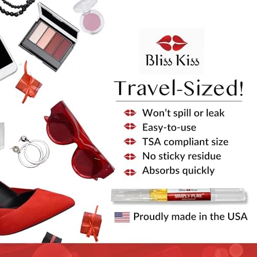 Bliss Kiss | Fragrance Free 4 Nail Oil Cuticle Pens w/Vitamin E & Jojoba⏤Nail Strengthener Nail Growth Serum for Brittle, Peeling, Breaking, Thin nails - Image 7