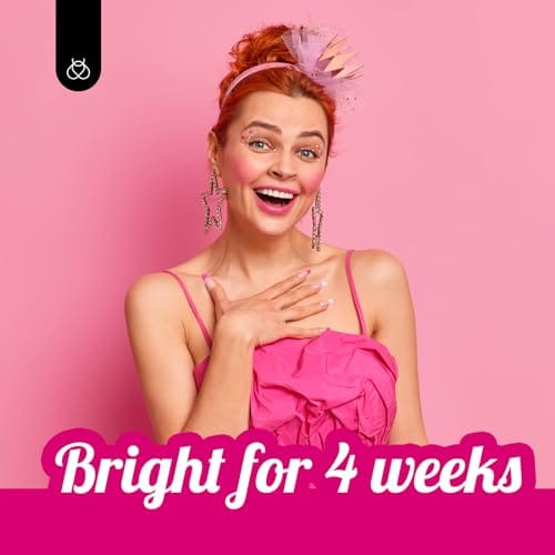 beetles Pink Gel Polish Set 20 Colors Hot Pink Alluring Sweetie Collection Nude Purple Glitter Red Uv Gel Manicure Kit with Base Glossy and Glitter Top Coat Valentine's Day Gifts for Women - Image 7