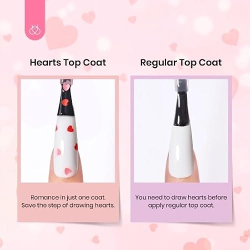 beetles Pink Gel Polish Set 20 Colors Hot Pink Alluring Sweetie Collection Nude Purple Glitter Red Uv Gel Manicure Kit with Base Glossy and Glitter Top Coat Valentine's Day Gifts for Women - Image 4