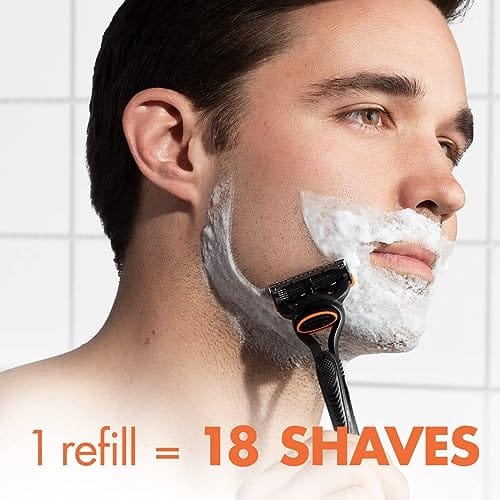 Gillette Fusion5 Razors for Men, 1 Razor, 4 Blade Refills, Lubrastrip for a More Comfortable Shave - Image 3