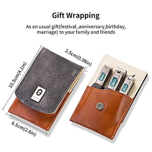 MR.GREEN 3 pcs Nail Clippers Set Stainless Steel Nail Clippers & Slant EDG Toenail Clipper Cutter for Men and Women - Image 3