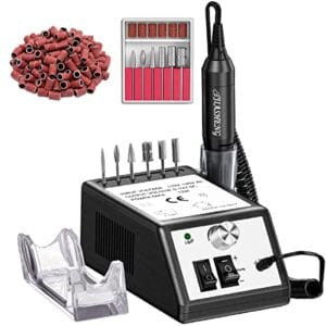 JIASHENG Professional Nail Drill, 20000rpm Electric Nail Drill Machine, Electronic Nail File Drills for Acrylic Nails Gel Nails Manicure Pedicure Tools for Salon Use JIASHENG Professional Nail Drill, 20000rpm Electric Nail Drill Machine, Electronic Nail File Drills for Acrylic Nails Gel Nails Manicure Pedicure Tools for Salon Use