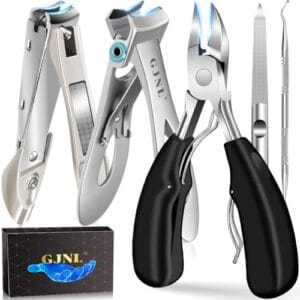 Toe Nail Clippers for Thick Nails for Seniors – 37mm/16mm Wide Jaw Opening Large Mouth Toe Nail Clippers, 5PCS Heavy Duty Toenail Clipper for Men, Sharp Toenail Clippers Nail Cutter Long Handle Toe Nail Clippers for Thick Nails for Seniors – 37mm/16mm Wide Jaw Opening Large Mouth Toe Nail Clippers, 5PCS Heavy Duty Toenail Clipper for Men, Sharp Toenail Clippers Nail Cutter Long Handle