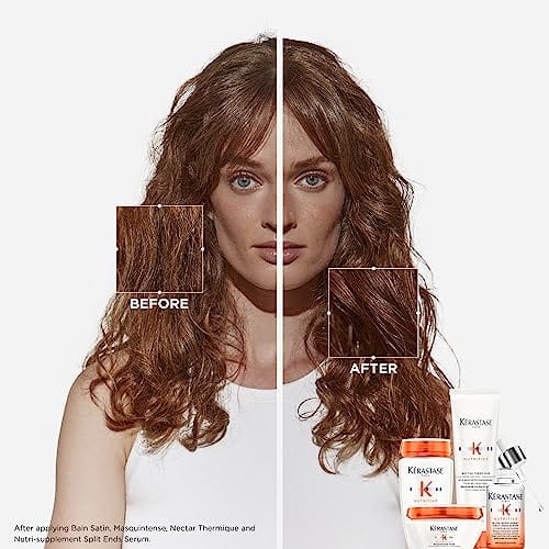 KERASTASE Nutritive Masquintense Hair Mask | Deeply Nourishes & Conditions | With Plant-Based Proteins & Niacinamide | For Fine to Medium Dry Hair | 6.8 Fl Oz - Image 2