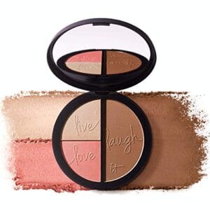 IT Cosmetics Your Most Beautiful You Anti-Aging Matte Bronzer, Radiance Luminizer & Brightening Blush Palette – With Hydrolyzed Collagen, Silk & Peptides – 0.78 Oz IT Cosmetics Your Most Beautiful You Anti-Aging Matte Bronzer, Radiance Luminizer & Brightening Blush Palette – With Hydrolyzed Collagen, Silk & Peptides – 0.78 Oz