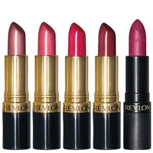 Revlon Super Lustrous 5-Piece Lipstick Gift Set, High Impact, Moisturizing, 460 Blushing Mauve & 430 Soft Silver Rose (Pearl), 775 Super Red & 777 Vampire Love (Cream), 025 Insane (Matte), 0.75 Oz Revlon Super Lustrous 5-Piece Lipstick Gift Set, High Impact, Moisturizing, 460 Blushing Mauve & 430 Soft Silver Rose (Pearl), 775 Super Red & 777 Vampire Love (Cream), 025 Insane (Matte), 0.75 Oz