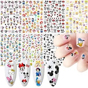 Cartoon Nail Art Stickers Cute Cartoon Nail Decals 3D Self-Adhesive Nail Art Supplies Designer Nail Stickers for Women Kids Girls Manicure Acrylic Nails Decoration Accessories 7 Sheets Cartoon Nail Art Stickers Cute Cartoon Nail Decals 3D Self-Adhesive Nail Art Supplies Designer Nail Stickers for Women Kids Girls Manicure Acrylic Nails Decoration Accessories 7 Sheets